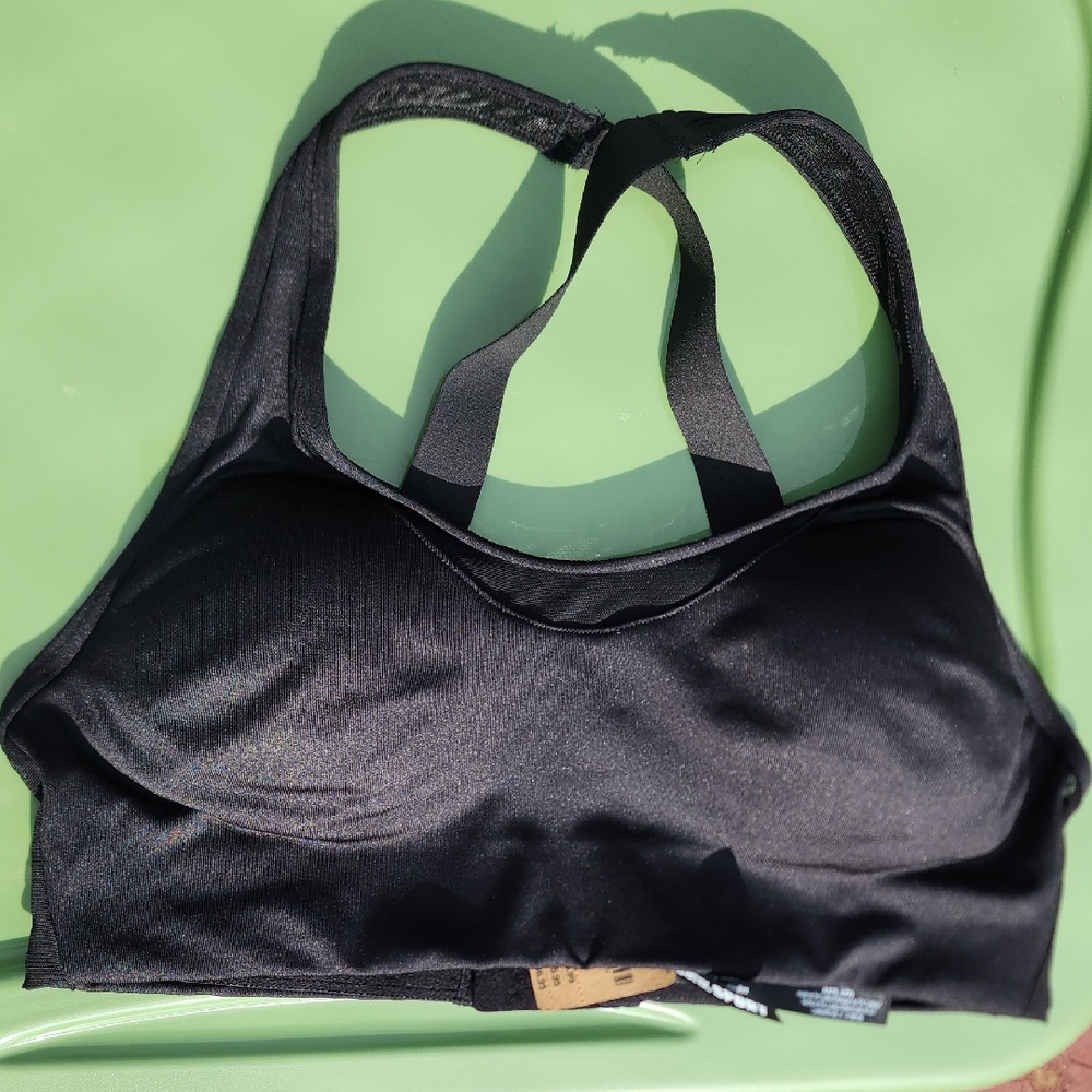 PINK Victoria's Secret Black Racerback Sports Bra